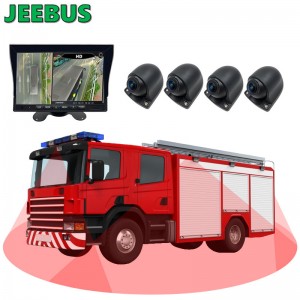 AHD 1080P Überwachung 3D 360 Bird View Allround-Kamerasystem für Van Bus Truck Heavy Duty